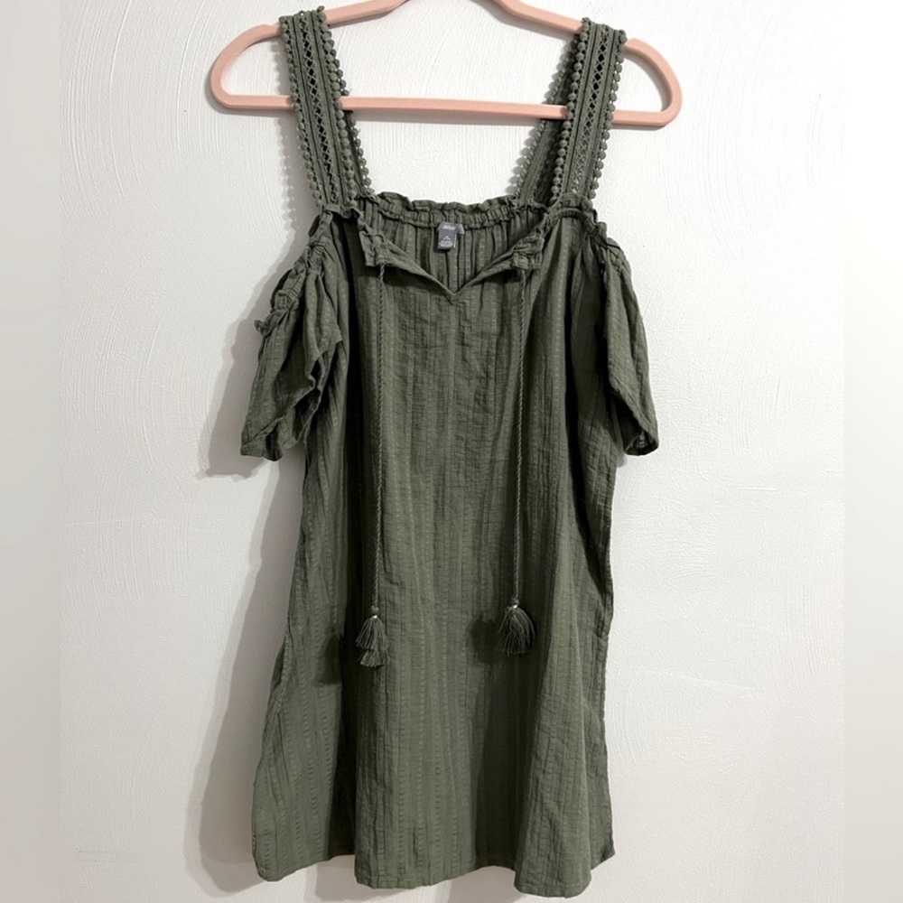 Aerie Cold Shoulder Shift Dress